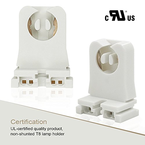 12Pack Nonshunted Turntype T8/T12 Lamp Holder Tombstone ULlisted