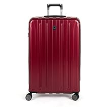 Delsey Luggage Helium Titanium 29 Inch EXP Spinner Trolley Red, Black Cherry, One Size
