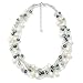 Valero  Pearls  Damen-Kette  S��wasser-Zuchtperlen  wei�  hellgrau  pfauenblau  mehrstr�ngig  60201082