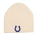Indianapolis Colts Uncuffed Embroidered Logo Winter Knit Beanie Hat - White