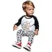 FEITONG 2017 Infant Baby Boy's T-Shirt +Geometric Print Pants (24 Months)