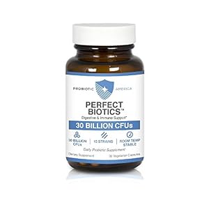 Probiotic America Perfect Biotics, Daily Probiotic Supplement for Digestive and Immune Support