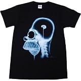  : Simpsons Homer's Brain X-Ray Glow in the Dark Mens T-Shirt