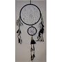 Black Beaded Dream Catcher with Feathers Native American Dreamcatcher