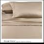 1200 Thread Count California King 4pc Bed Sheet Set 100% Egyptian Cotton Deep Pocket 1200 TC Solid Taupe