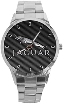 Jaguar Logo Custom Metal Classic Stainless Steel Men's Sports Watch Best Gift