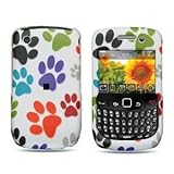 White Rainbow Puppy Paws Premium Design Snap-on Protector Hard Cover Case f ....