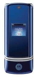 Motorola KRZR K1 Unlocked Phone with 2 MP Camera, MP3/Video Player, and MicroSD Slot--International Version with No Warranty (Cosmic Blue)