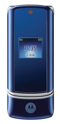 Motorola KRZR K1 Unlocked Cell Phone with 2 MP Camera, MP3/Video Player, MicroSD Slot--International Version with No Warranty (Cosmic Blue)