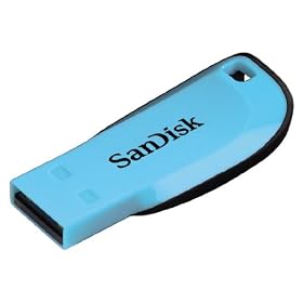 SanDisk Cruzer Blade - USB flash drive - 8 GB - USB 2.0 - blue