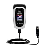 Classic Straight USB Cable for the Samsung SCH-A870 with Power Hot Sync and Charge capabilities - Gomadic Brand w/ TipExchange Technology