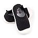Baby First-Walking Shoes 1-4 Years Kid Shoes Trainers Toddler Infant Boys Girls Soft Sole Non Slip Cotton Mesh Breathable Lightweight Slip-on Sneakers Outdoor(Black,4 Toddler) T15