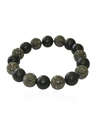 Sterling Silver 10.08ct Diamond Cord Beaded Bracelet Fashion Party Jewelry
