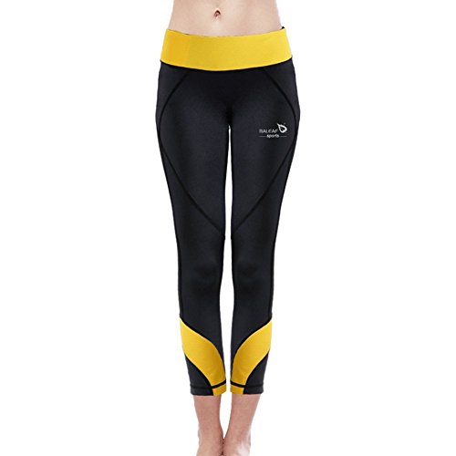 Baleaf Women's Mesh Cooling Workout Running Capri Leggings