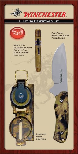 Winchester  #22-41275 Camo Value Pack, Field Compass, Mini L. E. D. Flashlight and Fixed Blade.