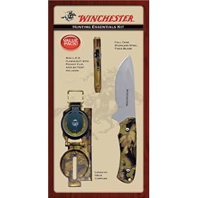 Winchester #22-41275 Camo Value Pack, Field Compass, Mini L. E. D. Flashlight and Fixed... by Gerber