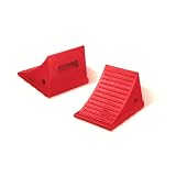 Roadblock UC1700 Impact-Absorbing Urethane Industrial Wheel Chock, Orange, 8.5... by Checkers Industrial Safety Products