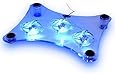 Fosmon Laptop Notebook Cooling Pad with 3 Fans & Blue LED Lights for Apple Macbook Air / Pro / iBook, Alienware, HP, Asus, Toshiba, Acer Laptop, Notebook, Xbox 360 / One / E, Sony Playstation / PS3 / PS4 / PS Slim