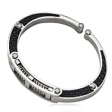 Men's Stainless Steel And Carbon Fiber Cuff