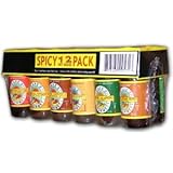 IMAGE OF Hot Sauce Gift Set, Dave's Gourmet Spicy 12 Pack, .75-Ounces Each, Glass Jars (Pack of Twelve Jars)