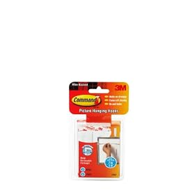 3M Command 17043 Wire-Backed Picture Hanging Hooks with Adhesives Strips by 3M