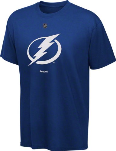 Reebok Tampa Bay Lightning Blue Primary Logo T-shirt (Large)