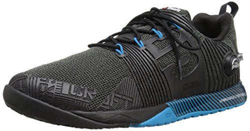 Reebok Men's R Crossfit Nano Pump Fs Cross-Trainer Shoe, Black/Far Out Blue, 13 D US