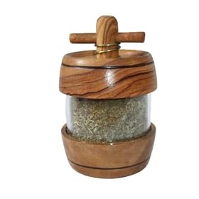 Olive Wood Herb Dispenser