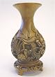 Carved Stone Dragon and Turtle Vase on Pedestal VIETNAM