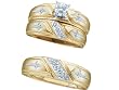 Stunning Diamond Cross Trio Set For Him and Her