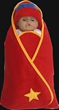 Cozyosko baby blanket wrap Red star