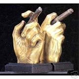 Sale - Cigar Bookends Statue Sculpture