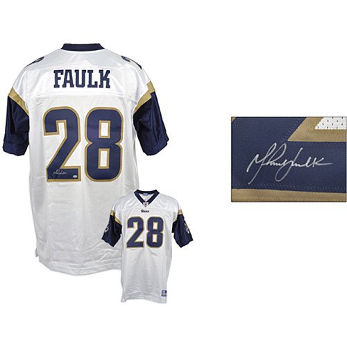 Mounted Memories St. Louis Rams Marshall Faulk Autographed Jersey