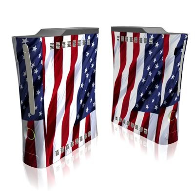 Patriotic Xbox 360 Concole Protector Skin Decal Sticker