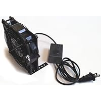 Coolerguys 120x25mm Low Speed AC Fan with mount/stand and manual speed control Kit CGAC1225L-BC