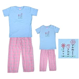 Buy Flower Garden Mother Daughter Pajamas for Women - Matching Outfits for Girls by Footsteps Clothing
