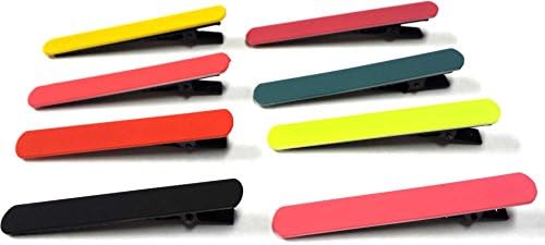 Plastic Mix Color Hair Clips Single Prong Alligator Teeth Barrette Snap Hair Clip Accessories Findings Beauty Salon Supplies AOSTEK(TM)