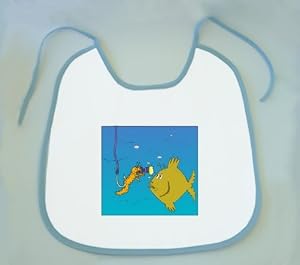 Baby Bib With Photography, Worm, Fish, Camera, Bait Image