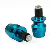 7 8  Universal Fits Motorcycle Handlebar Grips Plug Blue for All Open Bar End Models by phgiveu