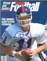 Phil Simms autographed Street & Smith Yearbook (New York Giants)