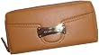 Women's Michael Kors Zip Around Continental Saratoga Leather Wallet Peanut