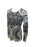Laura Ashley Light Weight Top Black/White Small