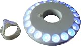 Produkt-Bild: Tragbare LED-Campingleuchte mit Haftmagneten und Aufh&auml;ngevorrichtung (inkl. 4 AAA-Batterien)