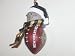 NEW ORLEANS SAINTS 2.75 Striped Snowman with Scarf Touchdown Football CHRISTMAS ORNAMENT