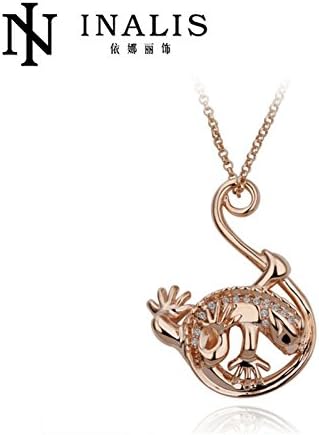 Stars Pavilion Factory Spot Direct Sale Of European And American Necklace Rose Gold Genuine Austria Crystal Foreign Trade Jewelry N135