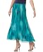 Maxi Skirts - AK Anne Klein Skirt, Cool Blues Maxi Crystal Turquoise Multi 10