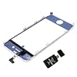 Touch Screen Glass Digitizer Frame Assembly for iPhone 4G White & 8 tools plus AGPtek USB all-in-one Card Reader