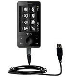 Classic Straight USB Cable for the HTC Herman with Power Hot Sync and Charge capabilities - Gomadic Brand w/ TipExchange Technology
