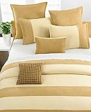 Style&co Block Suede Honey Two King Shams NEW