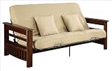 Serta Futons Athens Full Futon Frame AF - Khaki